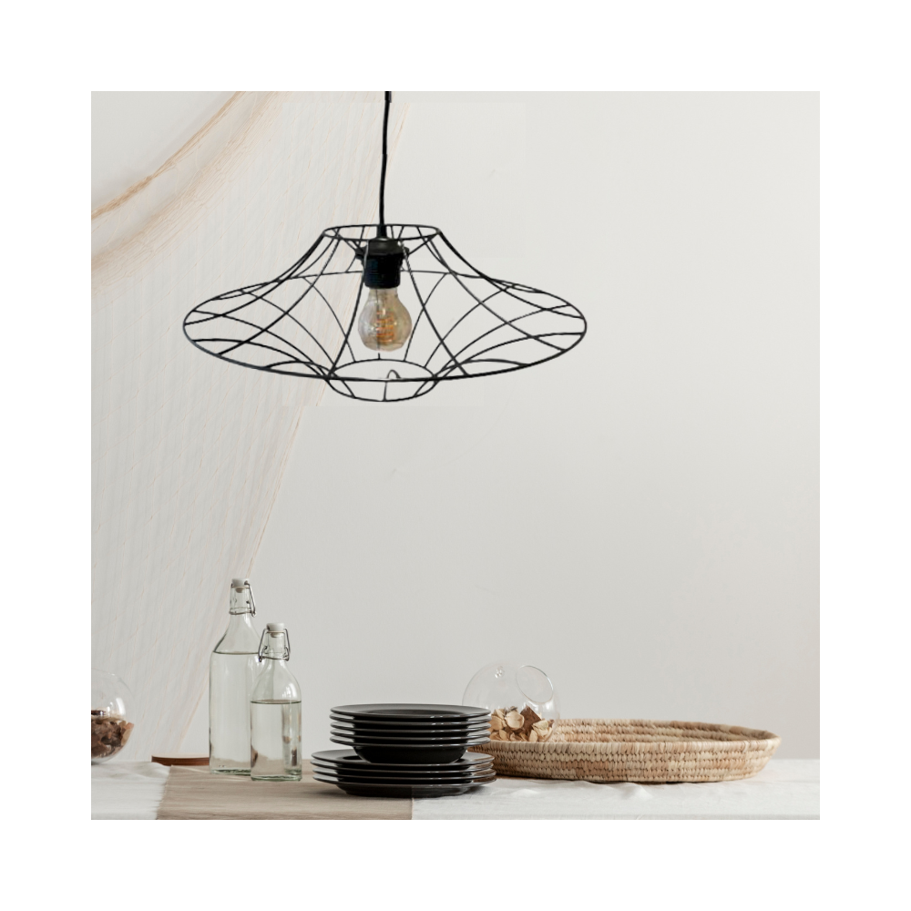 suspension filaire 40 cm noir design suspension filaire 40 cm noir design