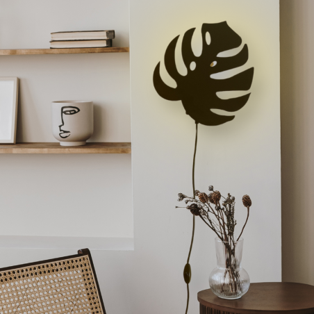 applique murale deco feuille monstera