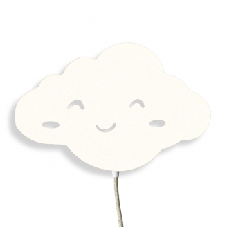 applique murale nuage blanc cassé