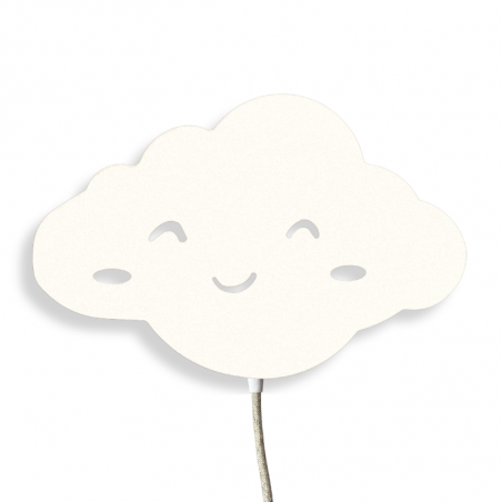 applique murale nuage blanc cassé