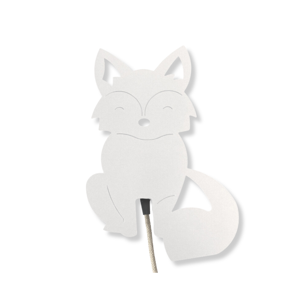 applique murale renard couleur blanc cassé applique murale renard couleur blanc cassé