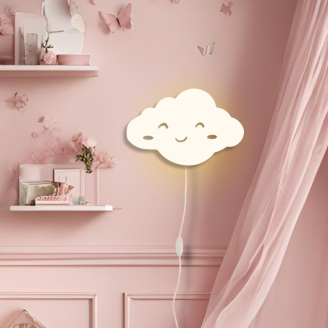applique murale nuage blanc cassé