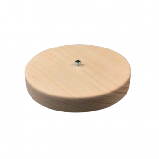 Socle en bois clair cylindrique - 10 cm