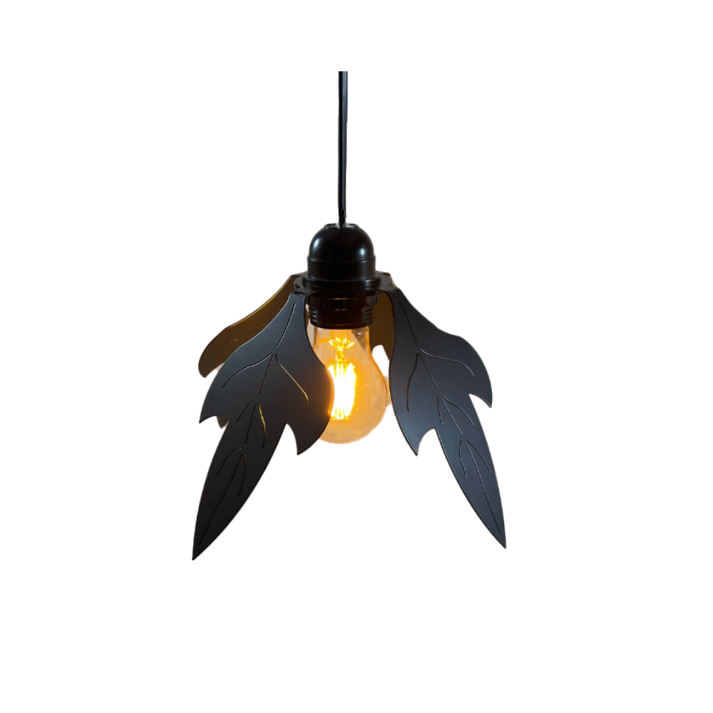 suspension feuilles noir suspension feuilles noir