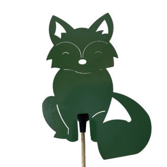 applique murale renard vert